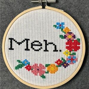 Floral Meh Cross Stitch